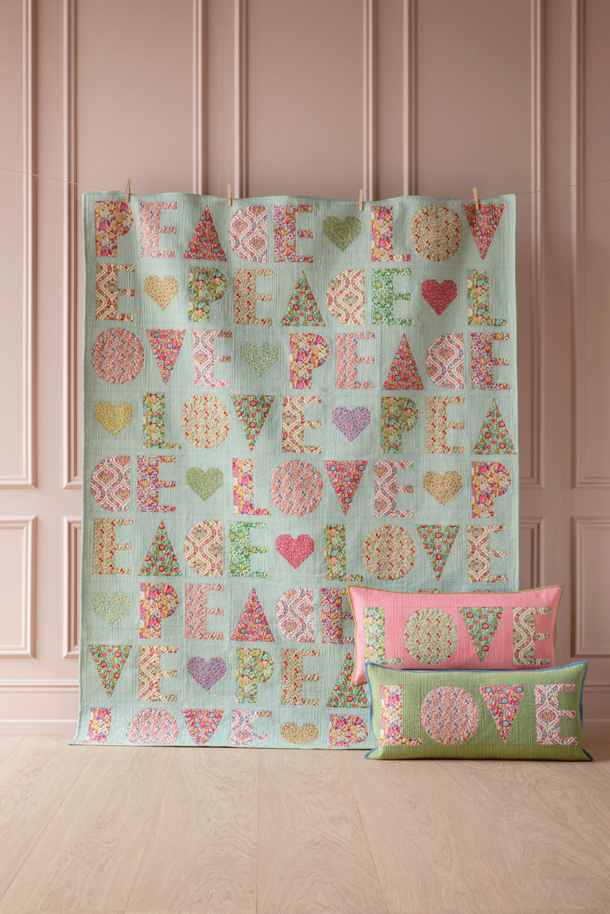 Tilda Patchwork Stoff Baumwolle - Wallflower - Bellflower Green
